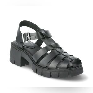 Madden NYC Black Chunky Sandal- Size 8